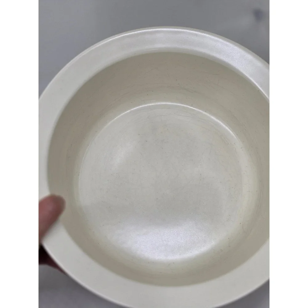Pfaltzgraff Casserole Dish Naturewood 2.5 Qt‎ Round Covered Baker Green Cream